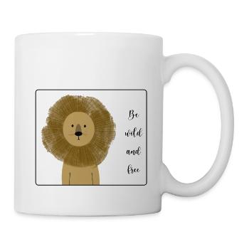 Be wild and free - Tasse - Weiß - Rechts
