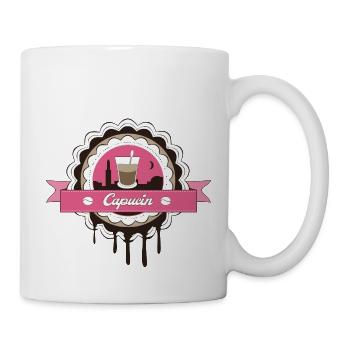 CAPUCIN COFFEE PINK STYLE - Mug blanc - blanc - Droite