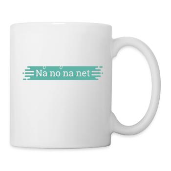 Na no na net - texte blanc - Mug blanc - blanc - Droite