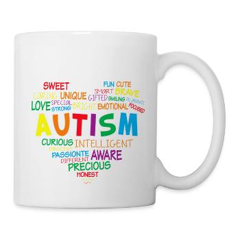 Autismus Kampf Aufklärung Autist Autisten Puzzle - Tasse - Weiß - Rechts
