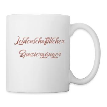 Leidenschaftlicher Spaziergänger - Tasse - Weiß - Rechts