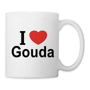 Ich liebe Gouda - Tasse - Weiß - Rechts