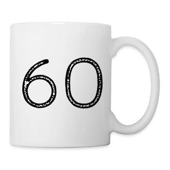 60 - Number - Birthday - Mug - white - Right