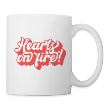 Hearts on Fire - Tasse - Weiß - Rechts