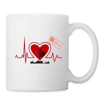 Herzschlag Kanada - Kanadaliebhaber stadt - Tasse - Weiß - Rechts