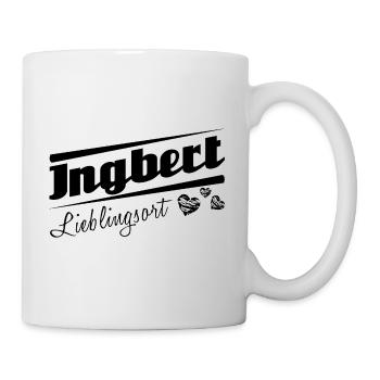 Ingbert - Lieblingsort mit Stadtnamen - Tasse - Weiß - Rechts