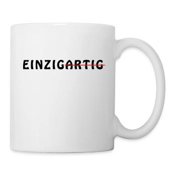 einzigartig - Tasse - Weiß - Rechts