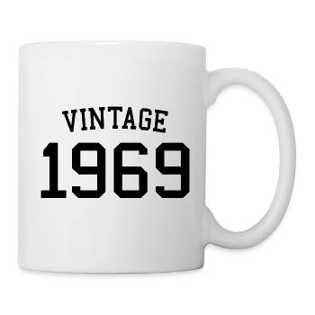 Vintage 1969 55e anniversaire hommes femmes 55 ans - Mug blanc - blanc - Droite