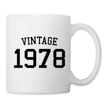 Millésime 1978 - 44 ans, cadeau de 44e anniversaire - Mug blanc - blanc - Droite