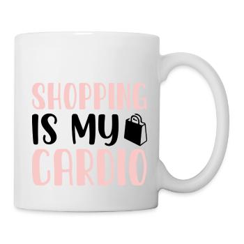 Shopping is my Cardio - Mug - white - Right
