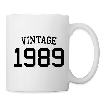 Jahrgang 1989, 35. Geburtstag Männer Frauen 35 Jahre alt - Tasse - Weiß - Rechts
