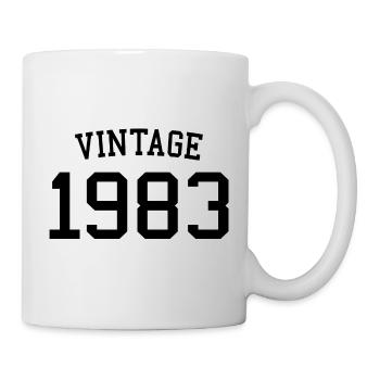 Millésime 1983 - 40 ans, cadeau 40e anniversaire - Mug blanc - blanc - Droite