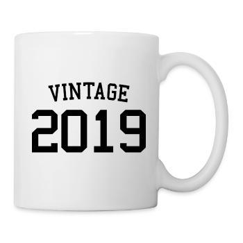 Jahrgang 2019 - 4 Jahre alt, Kinder zum 4. Geburtstag - Tasse - Weiß - Rechts
