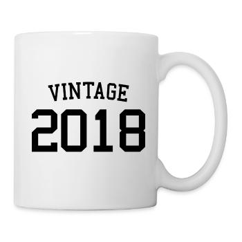 Vintage 2018 - 5 Years Old, 5th Birthday Kids - Mug - white - Right