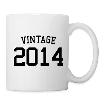 Vintage 2014 - 9 Years Old, 9th Birthday Kids - Mug - white - Right