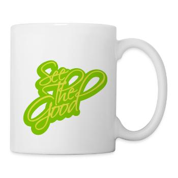 see the good Zitat - Tasse - Weiß - Rechts