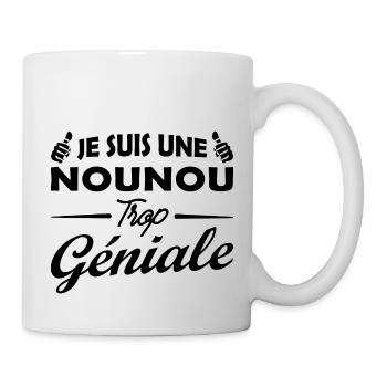 je suis une nounou géniale / humour nourrice - Mug blanc - blanc - Droite