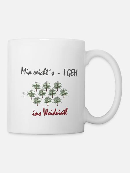 Mia reichts - Tasse - Weiß