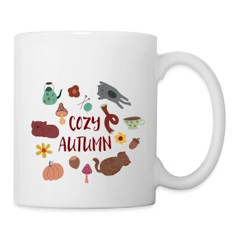 Cozy Autumn - gemütlicher Herbst - Tasse - Weiß - Rechts