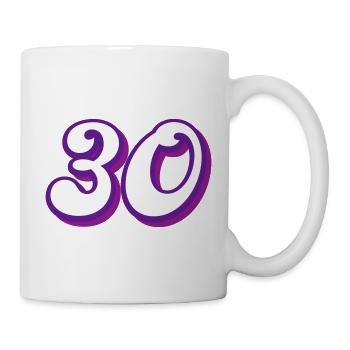 30 ans d’anniversaire Félicitations - Mug blanc - blanc - Droite