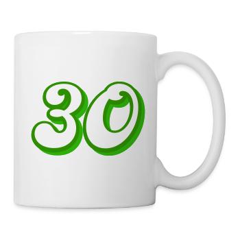 30 ans d’anniversaire Félicitations - Mug blanc - blanc - Droite