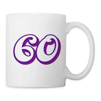 Félicitations d’anniversaire de 60 ans - Mug blanc - blanc - Droite