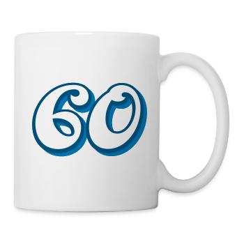 60 years birthday congratulations - Mug - white - Right