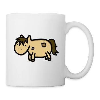 Süßes Pferd - Tasse - Weiß - Rechts