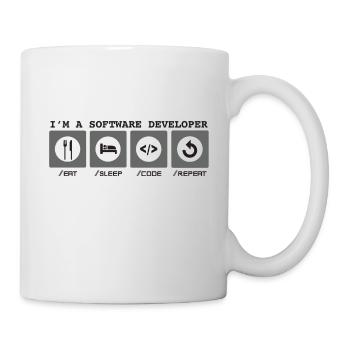Je suis développeur de logiciels - Softwareentwicklerin - Mug blanc - blanc - Droite