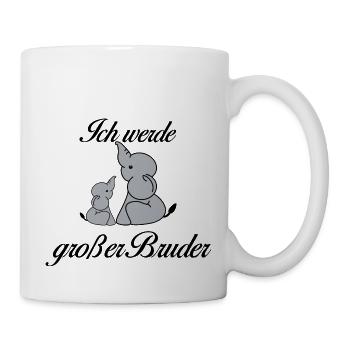 Großer Bruder - Tasse - Weiß - Rechts
