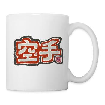 Karate - Japanisch - Tasse - Weiß - Rechts