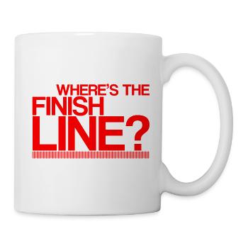 Where's The Finish Line 2 - Mug - white - Right