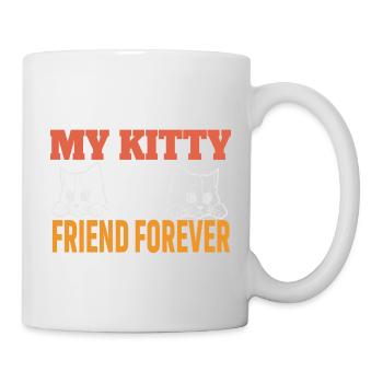 cat MY KITTY IS MY FRIEND FOREVER AND EVER - Mug - white - Right
