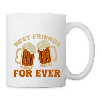 Bier - Tasse - Weiß - Rechts