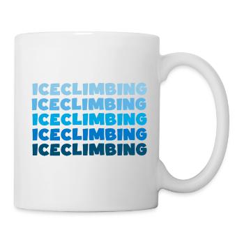 escalade de glace escalade de glace glacier piolet - Mug blanc - blanc - Droite