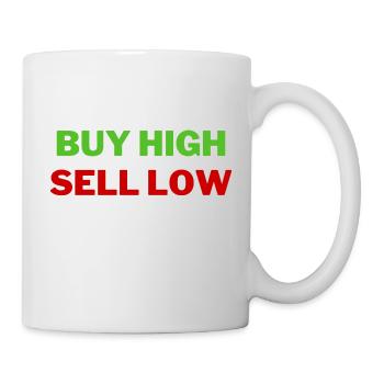 Buy High Sell Low - Mug - white - Right