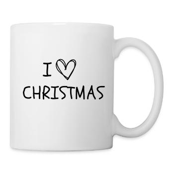 I love Christmas - Mug - white - Right