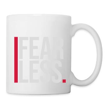 fearless Text Quote Design - Mug - white - Right