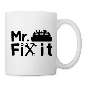 Mister Fix it he can repair everything, craftsmen - Mug - white - Right