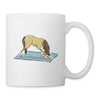 Yoga Pony - Downward looking dog - Mug - white - Right