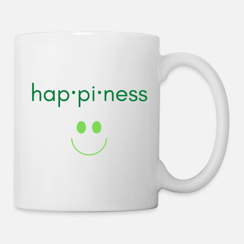 Happiness :) - Mug - white
