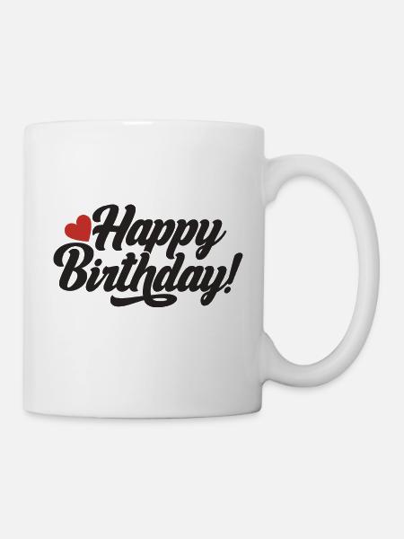 Happy Birthday Lieblingsmensch Geschenkidee - Tasse - Weiß