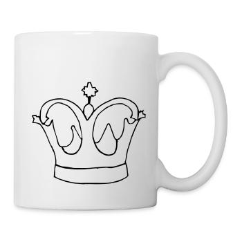 Roi héritier Reine Empereur Majesté Vector - Mug blanc - blanc - Droite
