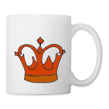 Krone König Königin Kaiser Majestät Vektor 1 - Tasse - Weiß - Rechts