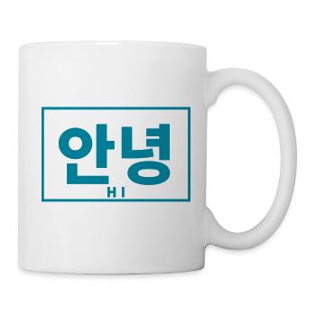Coréen - Mug blanc - blanc - Droite