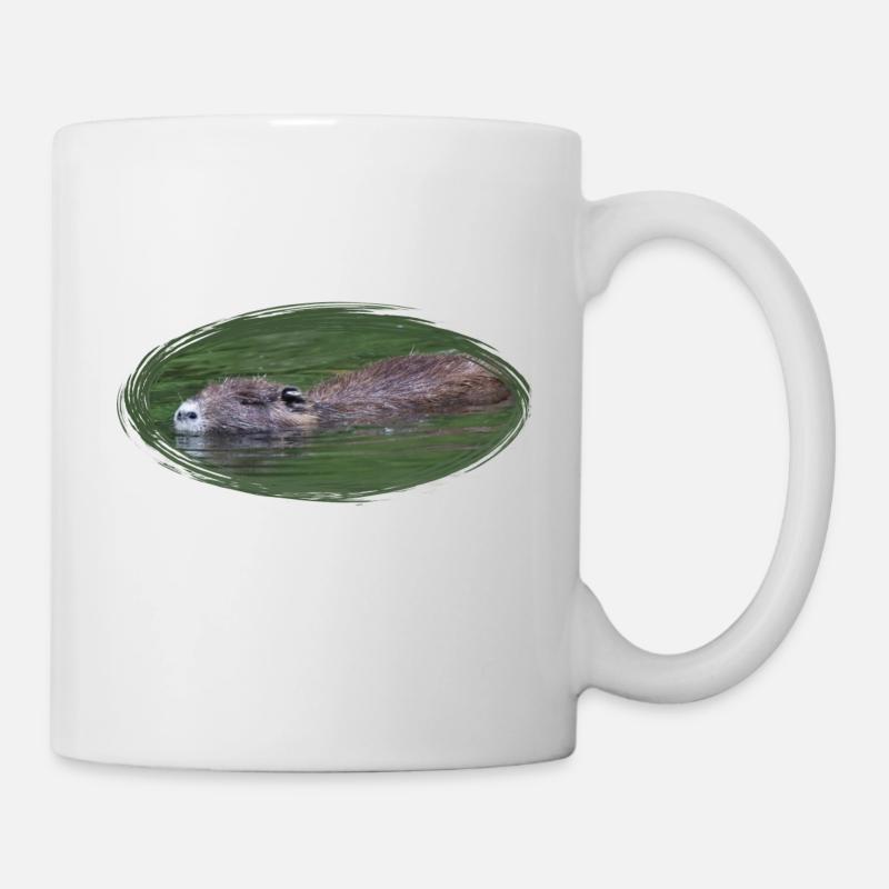Nutria Biber Biberratte Wasserratte - Tasse - Weiß