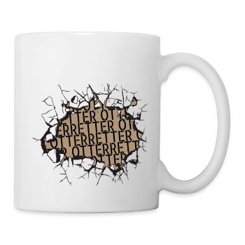 vegetarisch veganismus erde retten schwein - Tasse - Weiß - Rechts