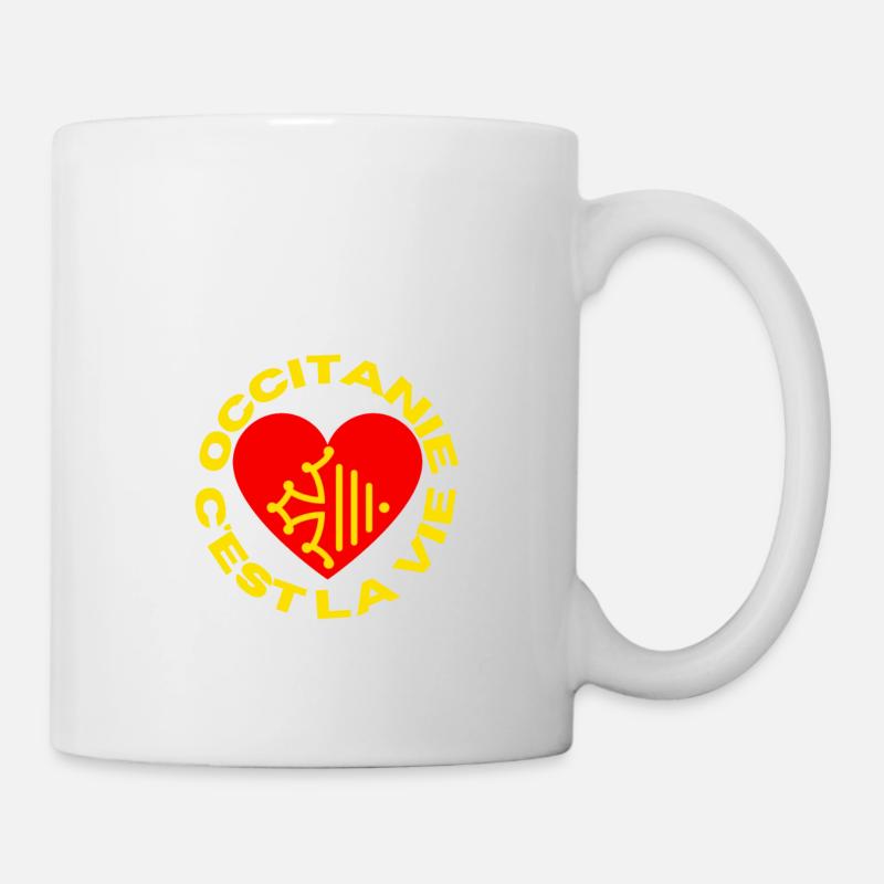 Coeur occitanie - Mug blanc - blanc