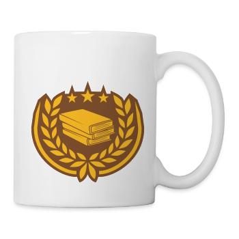 Livres Stack Stars Laurel Wreath - Mug blanc - blanc - Droite