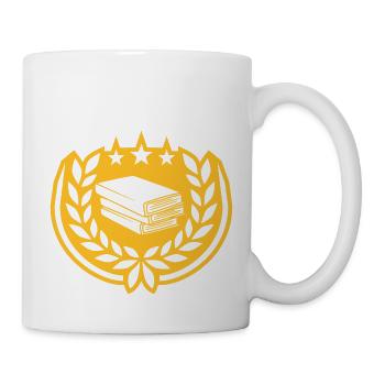 Laurel Wreath Books Stack Stars - Mug blanc - blanc - Droite